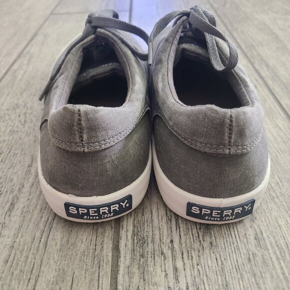 Sperry Top-Sider men's grey boat shoes fashion sneakers size 8 M - Picture 5 of 10